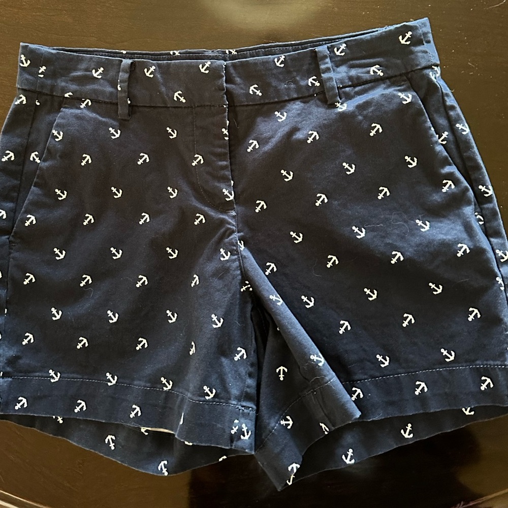 Nautica Women's Navy Anchor Print Shorts